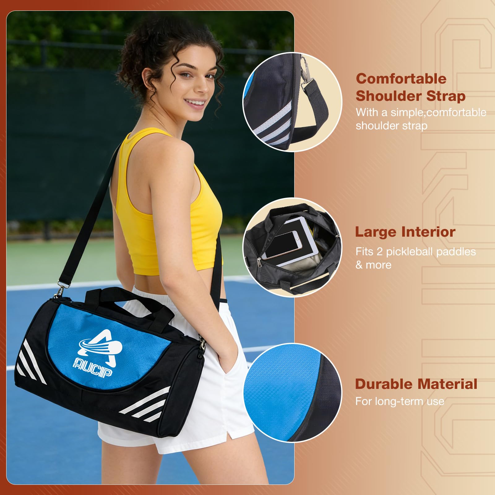 Pickleball Paddle, Pickleball Schläger Set - Fiberglas Oberfläche, 2 Rackets, 4 Bälle, 1 Tasche - Für Innen & Draußen Sport