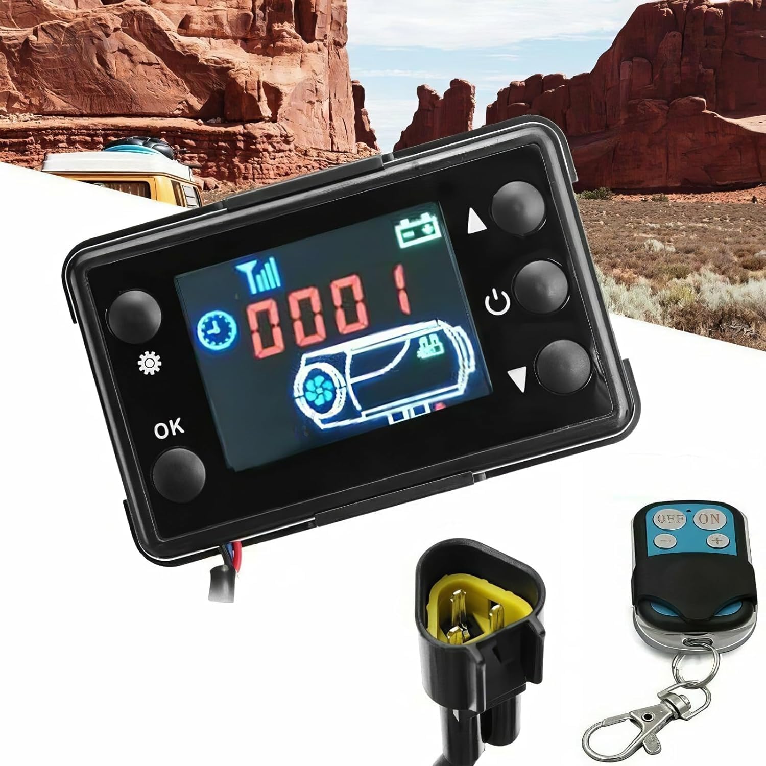 Regolatore Interruttore Per Riscaldatore Di Parcheggio 12V/24V - Manopola Di Controllo Per Auto E Camion, Universale