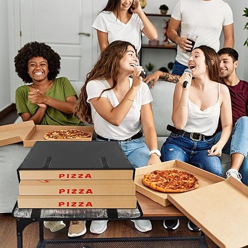 Miniatura 2 de Boczif Bolsas de pizza - Calentador de pizza aislado para entrega, reutilizable, 20 x 20 x 6 pulgadas
