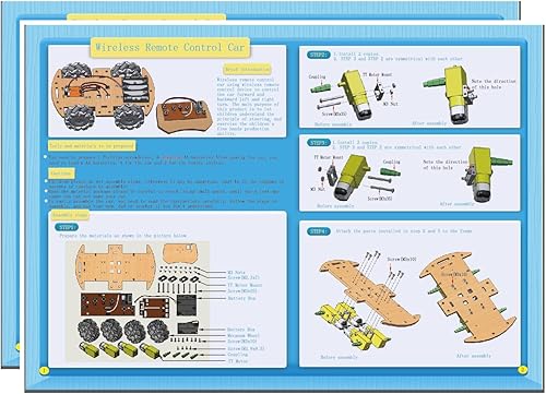 Miniatura 5 de Proyectos STEM para niños de 6, 7, 8, 9, 10, 11, 12 años, construye tu propio auto de control remoto 4WD, kit de electrónica de experimentos