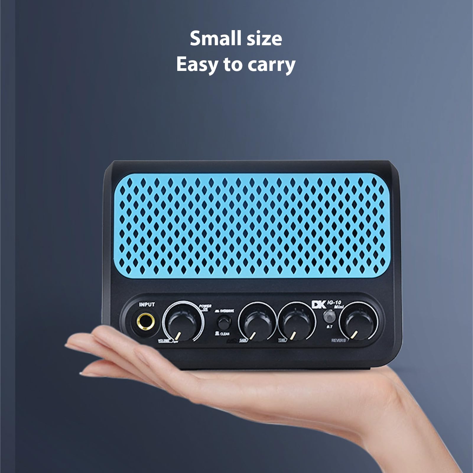 Piccolo amplificatore per chitarra elettrica portatile da 10 W, effetto riverbero pulito a 2 canali, tecnologia BT, altoparlante per chitarra con connessione per cuffie per