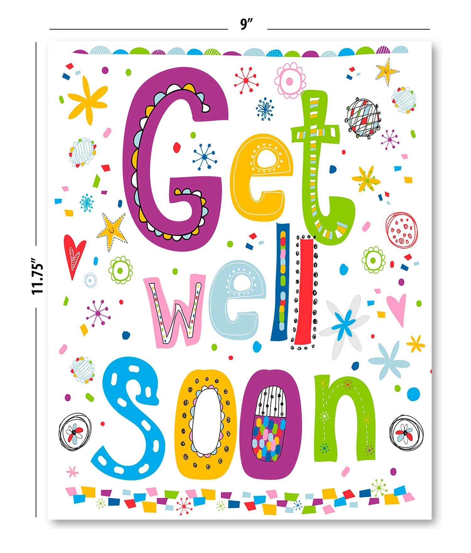 amazon-com-small-world-greetings-large-get-well-soon-card-from-group-blank-inside-with-envelope-11-75-x-9-feel-better-soon-for-kids-adults-after-surgery-and-more-office-products for Free Printable Get Well Soon Card Amazon.com : Small World Greetings Large Get Well Soon Card from Group- Blank Inside With Envelope - 11.75