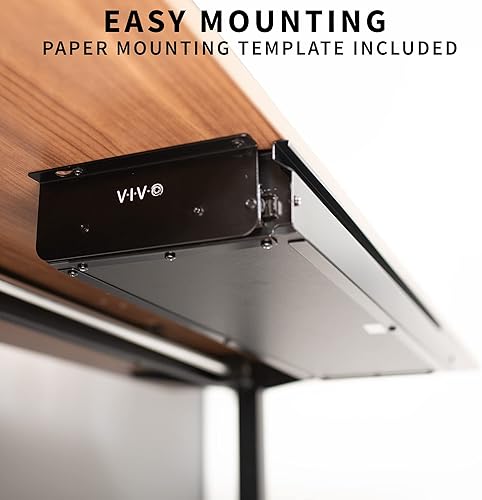 Miniatura 7 de VIVO Bandeja de teclado o cajón extraíble extragrande de 33 pulgadas para debajo del escritorio de oficina almacenamiento de gran tamaño para