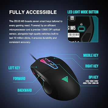 Gamdias Z. M5 Macro Mouse RGB