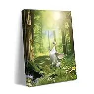 Ploceiny Duck bathroom decor Funny Pictures Canvas Wall Art for Bathroom, Living Room, Bedroom wall decorations,happy duck print art A-437