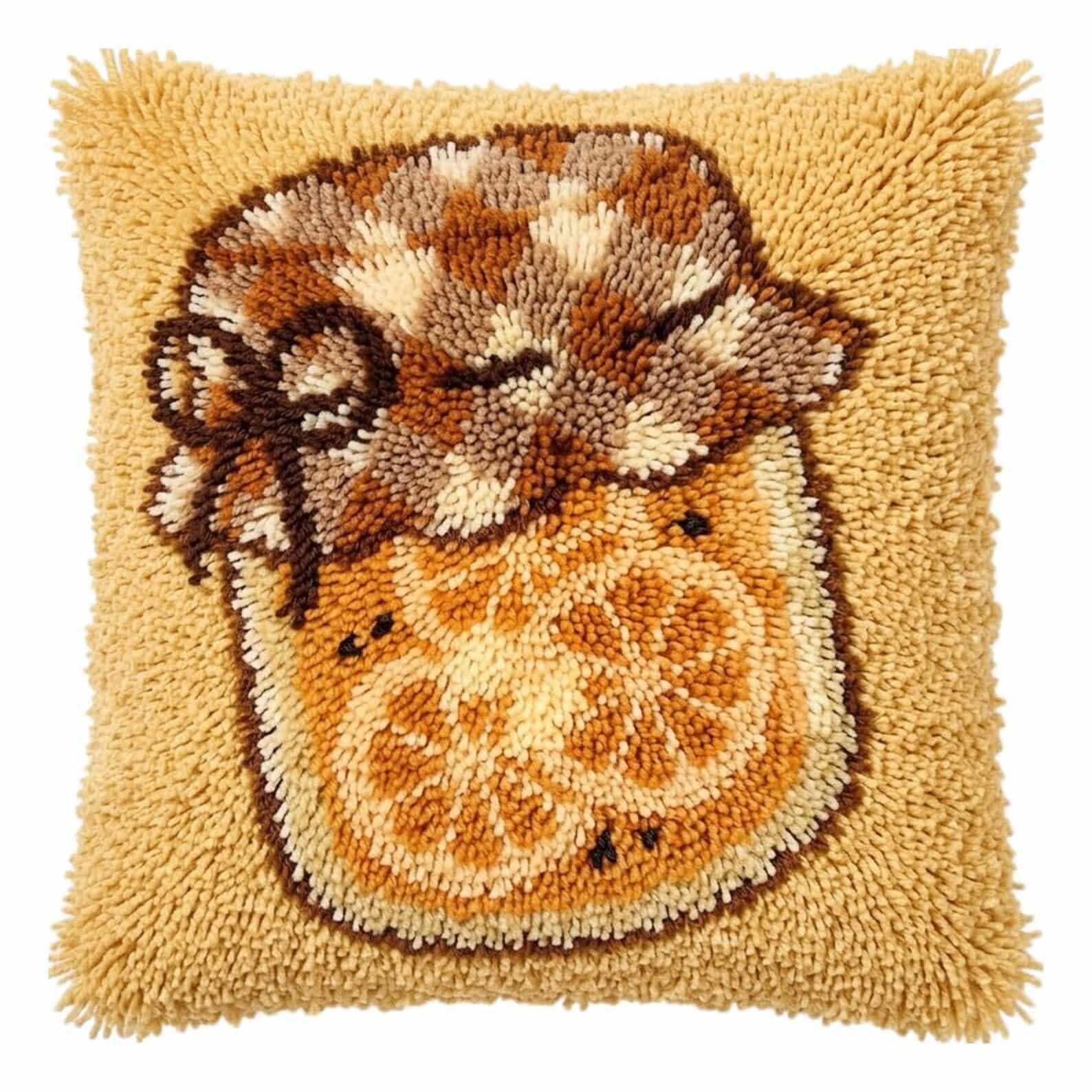 Axiangzik D Latch Hook Pillow Kit Jam 43X43cm
