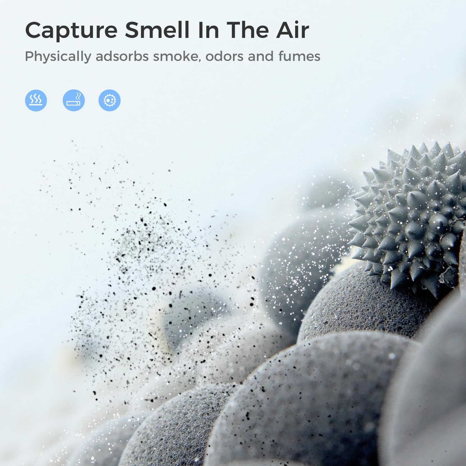 DH-JHD08 Air Filter Replacement 4-in-1 True H13 Filter for Harmful Particulate, Dust, Hair, Dander, Odor - Standard Version (Blue), 2 Pack - Image 6