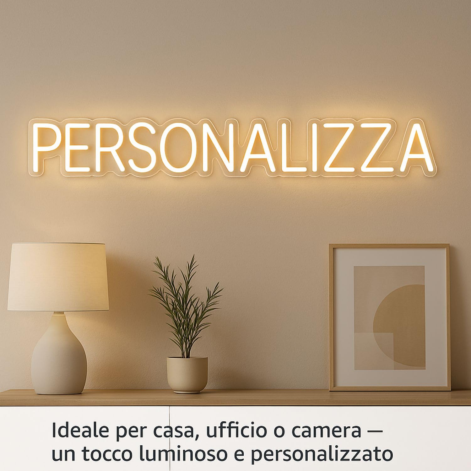 Gruppo Veneziano - insegna Neon Led Personalizzata Personalizza Ora la Tua Scritta Led luminosa - ideale per regali, feste, negozi - 100% Made in Italy
