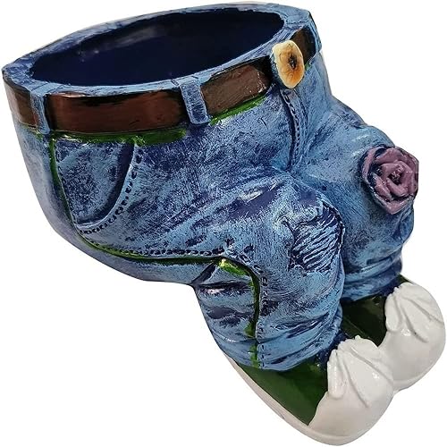 Miniatura 2 de Macetas creativas de resina, macetas de resina, macetas de jardín para interiores y exteriores, bonitas macetas decorativas de resina para