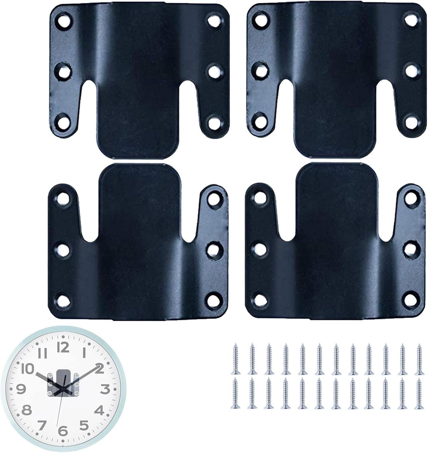 Metal Sectional Sofa Connector, 4 Pieces Interlocking Furniture Connector Sectional Couch