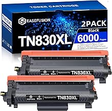 TN830XL 830XL Toner for Brother Printer DCP-L2640DW HL-L2460DW Replacement for Brother TN-830 XL/V/R TN 830 XL TN-830XL Cartridge MFC-L2820DW HL-L2405W HL-L2400D Printer High Yield (Black 2 Pack)