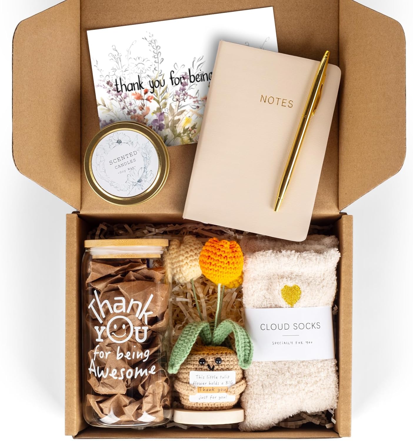 Anforsun Thank You Gifts for Women, Teacher Appreciation Gifts, Employee Appreciation Gift Basket for Coworkers Boss Nurse Mom Friends Farewell - Image 3