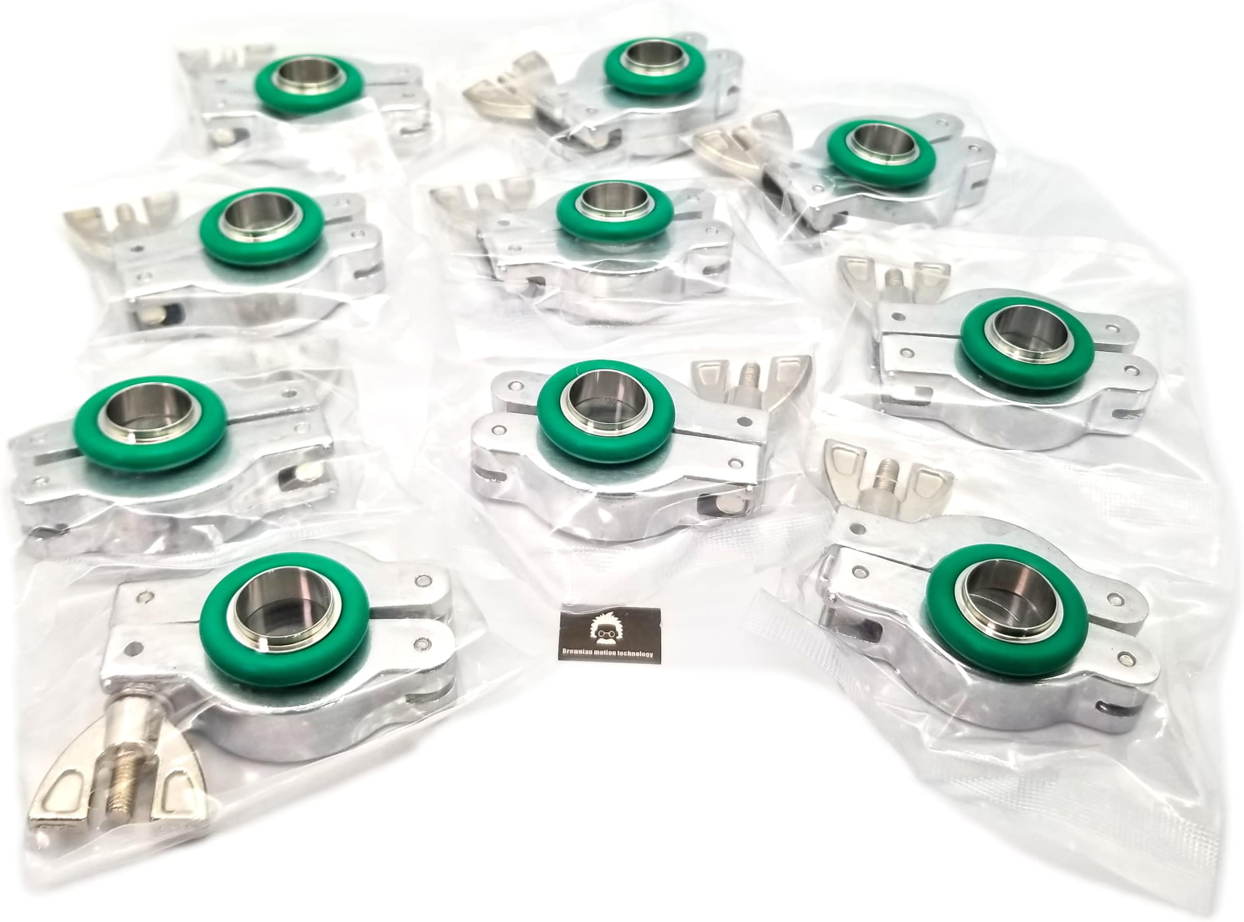 ISO-KF Flange NW16 KF16 Wing nut clamp Sets with Stainless Steel Centering Ring and FKM viton O-Ring (KF16 10sets)