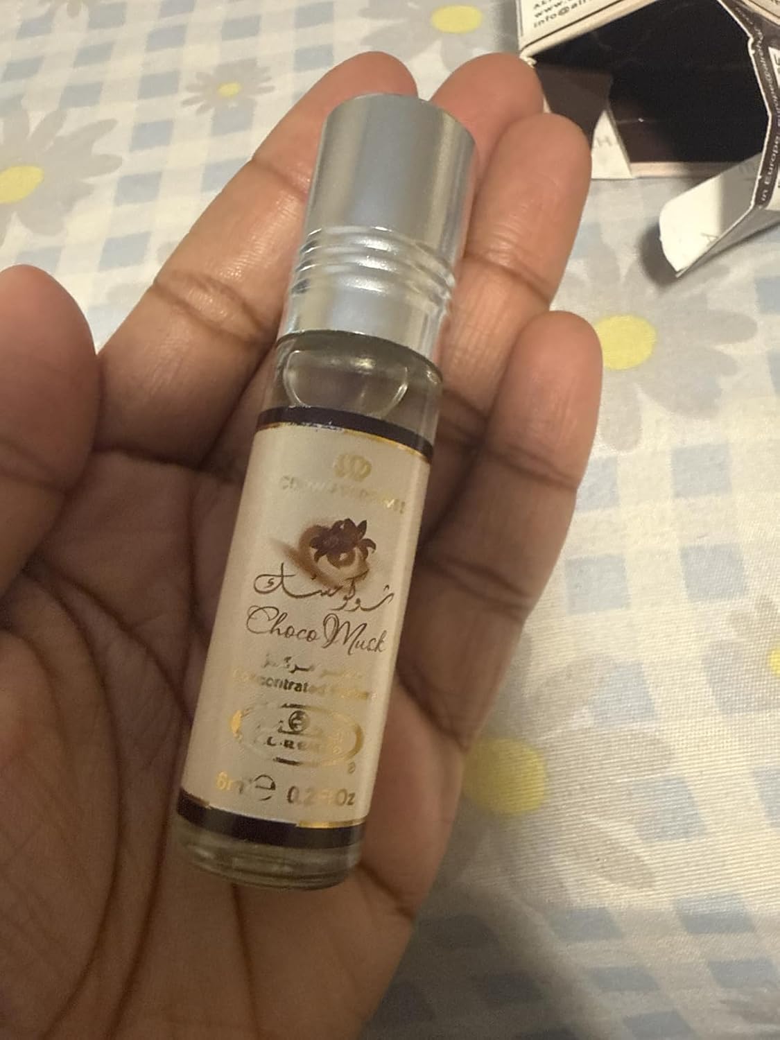 Al-Rehab Choco Musk Concentrated Perfume Rollerball for Unisex, 0.2 Ounce
