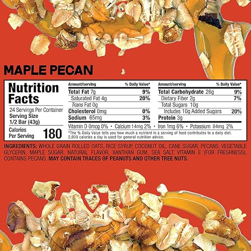 Miniatura 86 de Barras de avena naturales Bobos, libres de gluten, 3 onzas, paquete de 12