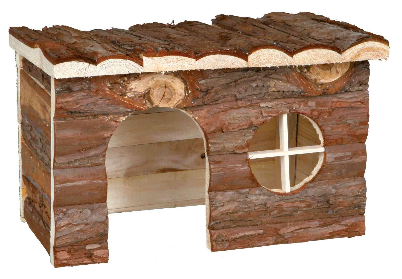 Trixie 62182 Natural Living Jerrik Log House 28 × 16 × 18 cm, Brown