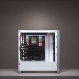 Corsair 4000D Airflow Boîtier ATX Moyen Tour en Verre Trempé (Panneau Avant à Flux d’air Élevé, Panneau latéral Verre Trempé, L’intérieur Spacieux, Deux Ventilateurs de 120 mm Inclus) Blanc - 2