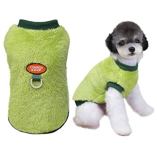 Izefia Ropa de Suéter para Perro Suéteres de Lana y Polar con Bucle para Correa Suéter de Invierno Abrigado…