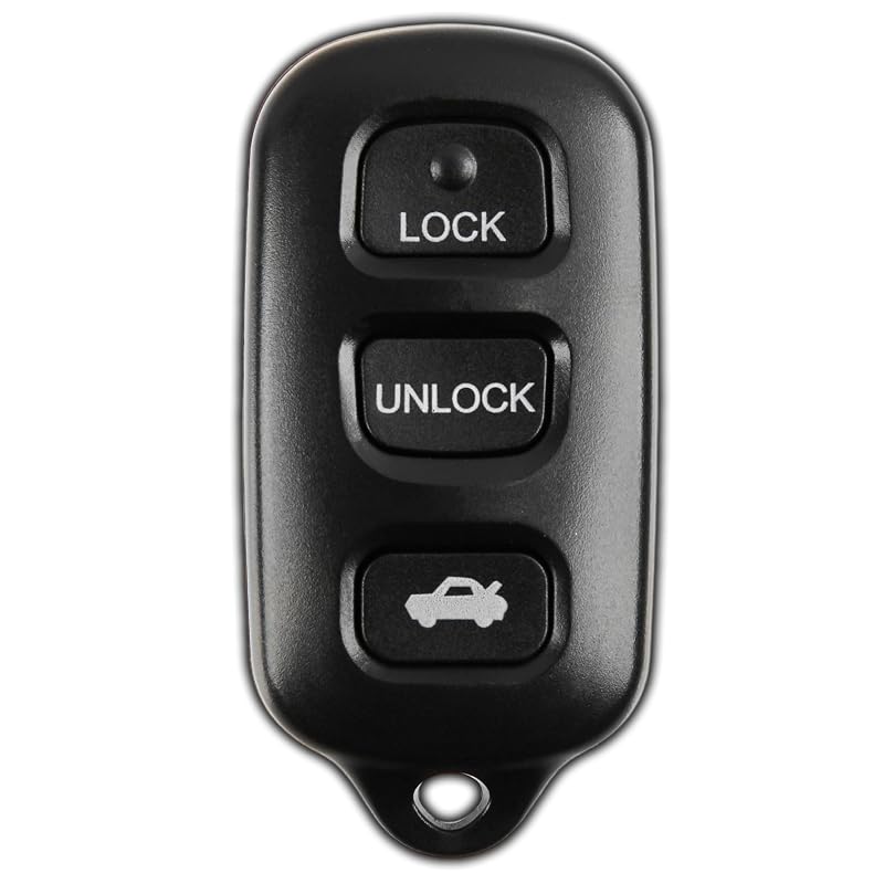 Controle remoto 3 botões para Toyota Camry, Solara, Sienna, Matrix e Pontiac Vibe 1998–2008 KeylessOption GQ43VT14T KPT1660