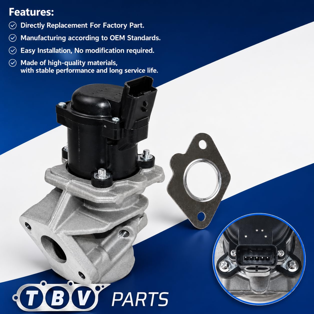 Válvula EGR 1.6 HDI/TDCI 1618.NR 9685640480 9660276280 9672880080 9649358780 Válvula de recirculación de gases de escape para Berlingo Partner C2 C3 C4 206 207 307 5S6Q9D475AA