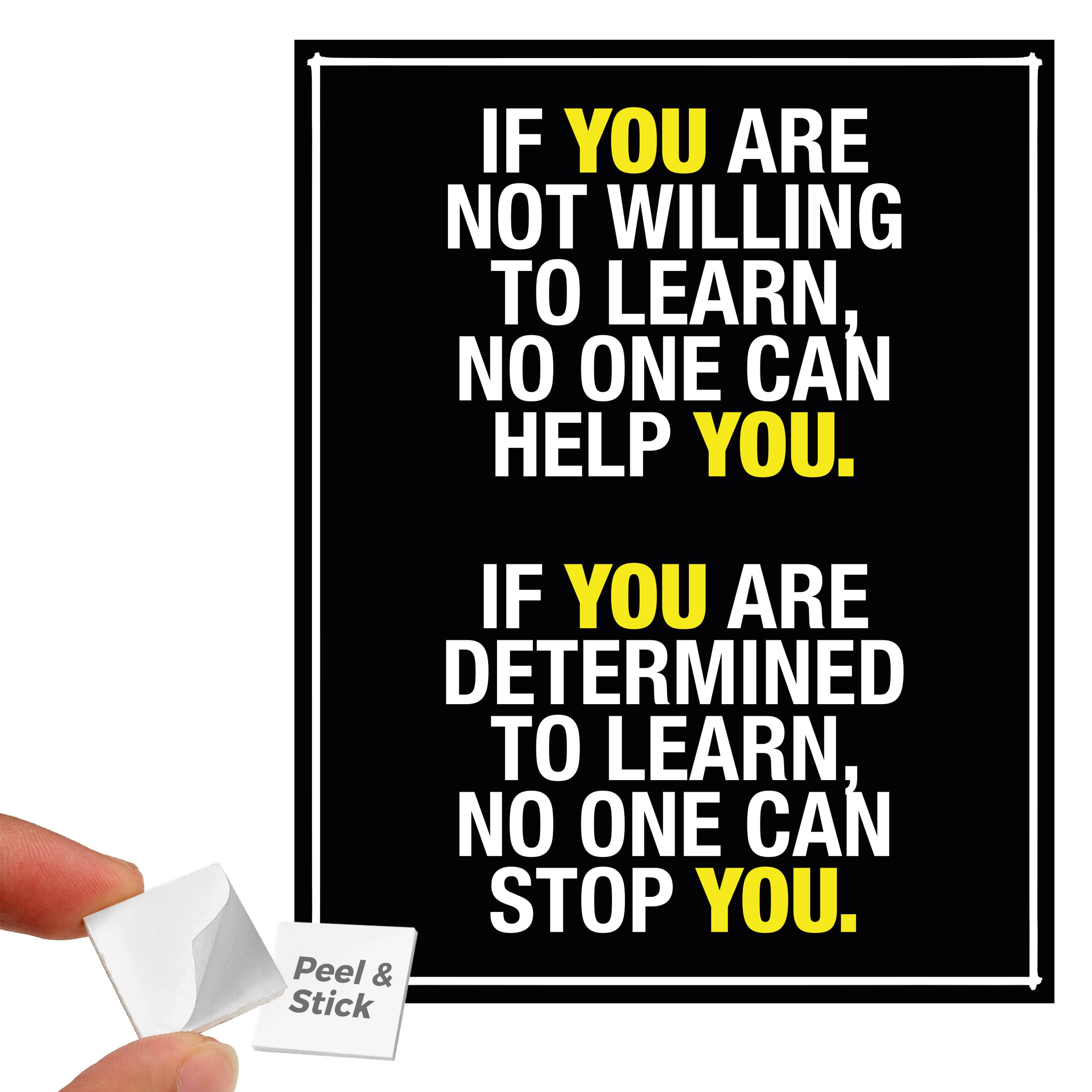 Circa PrintCirca Print If You Are Willing Motivational Print - Inspirational Wall Art with Positive Quotes - Clear Prints, Comes With Double Sided Tape - Resilient Against Water, Air, Light - 8x10