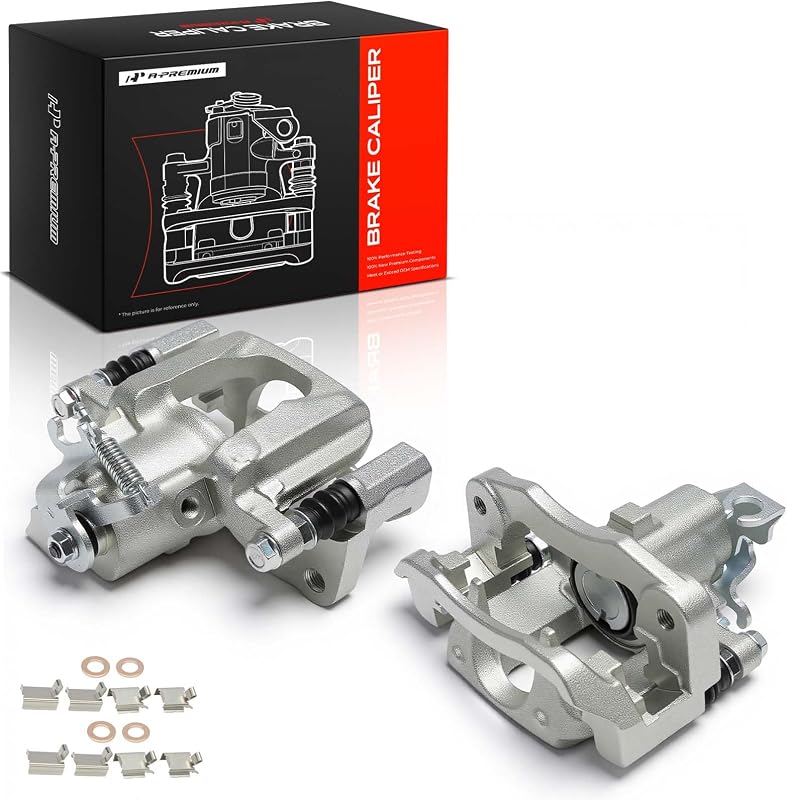 Pinça de freio a disco traseira A-Premium com suporte para Dodge, Chrysler, Ram e Volkswagen