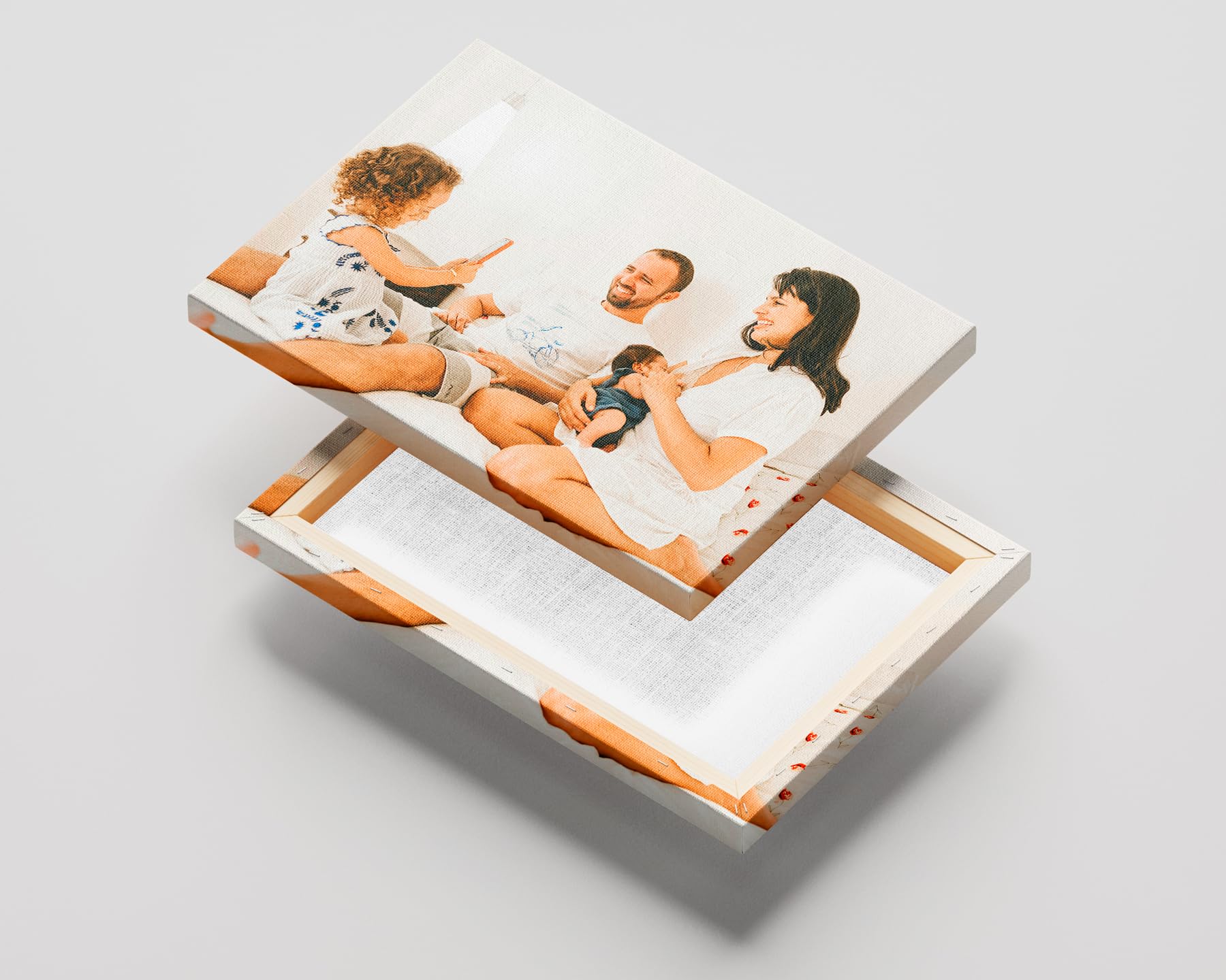 Tela Personalizzata con la Tua Foto (120 x 80 cm) Stampa su Tela con Telaio da 17 mm, Disponibile in Vari Formati Grandi e Piccoli