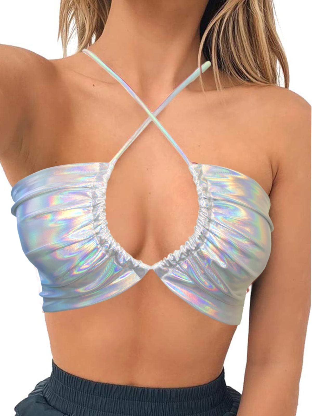 Women‘s Festival Outfits Rave Crop Top