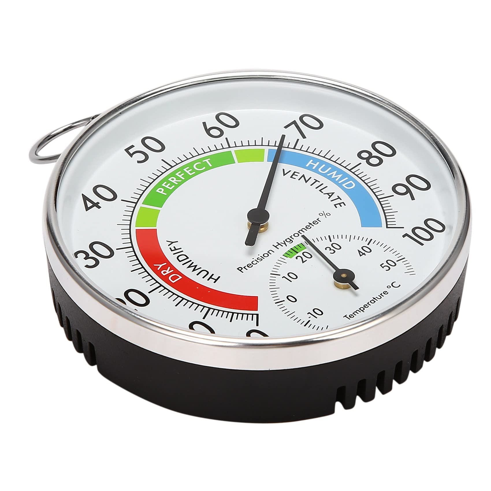 Sankaka Temperature and Humidity Analog Indicator Indoor Outdoor Thermometer Hygrometer L15
