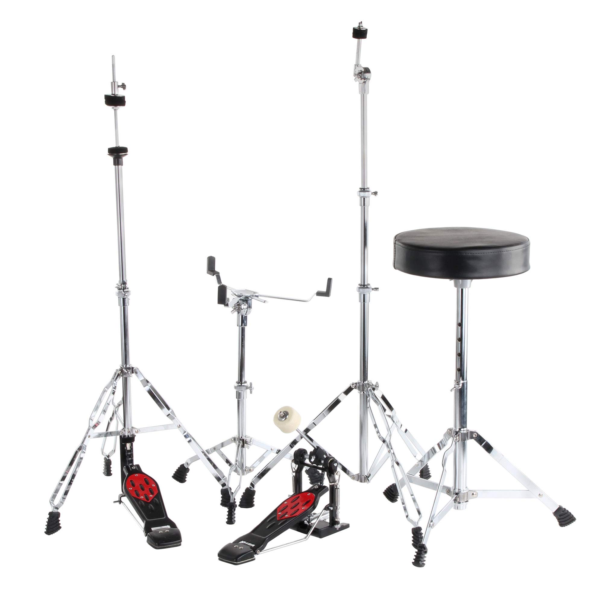 XDrum Semi 22" Standard Schlagzeug Midnight Black - 22" BD, 12" TT, 13" TT, 16" FT, 14" SD - Set inkl. Dämpfer - Schwarz