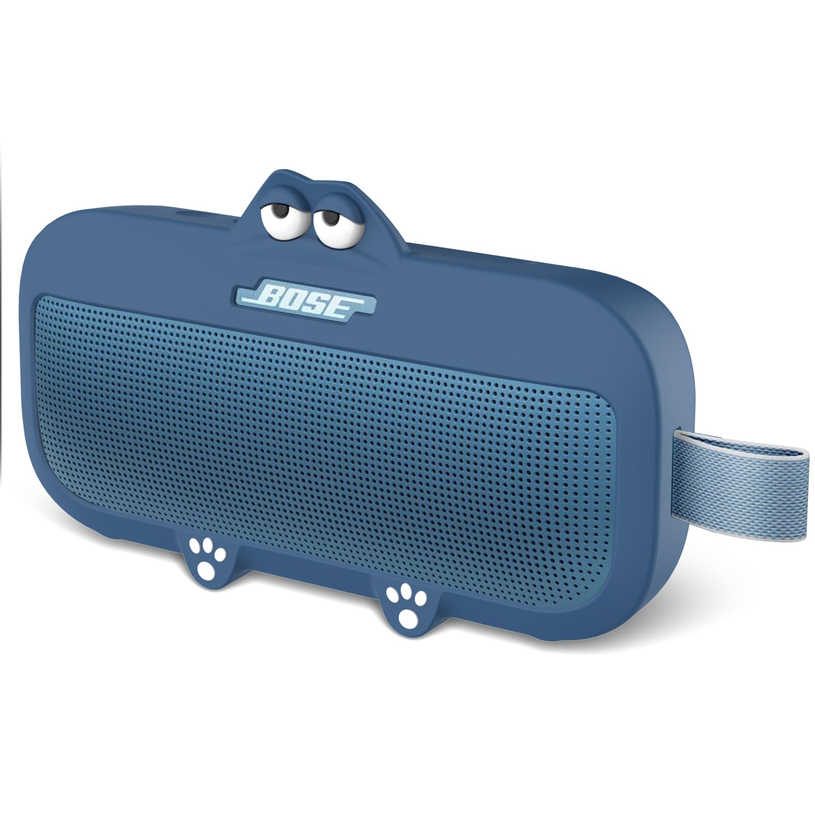 Coque En Silicone Pour Enceinte Bose SoundLink Flex (2ème Génération) - Protection Antidérapante Et Antichoc - Bleu