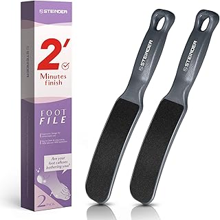 Steinder Colossal Foot File Callus Remover, Foot file, Double Sided & 2 Pack, Colossal Pedicure Foot RASP, Designed for Comfort & Safe