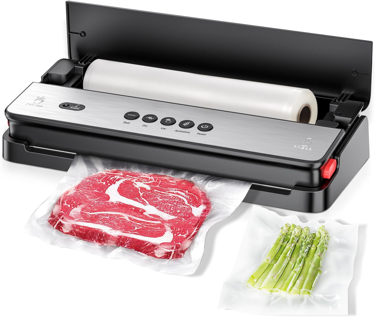 Foodsaver Food Vacuum Sealer Machine with Integrated Roll Storage Bag