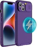 Vista 24 de Hitaoyou Funda magnética para iPhone 13 Mini, funda protectora para cámara iPhone 13 Mini [compatible con carga MagSafe] con cubierta deslizante