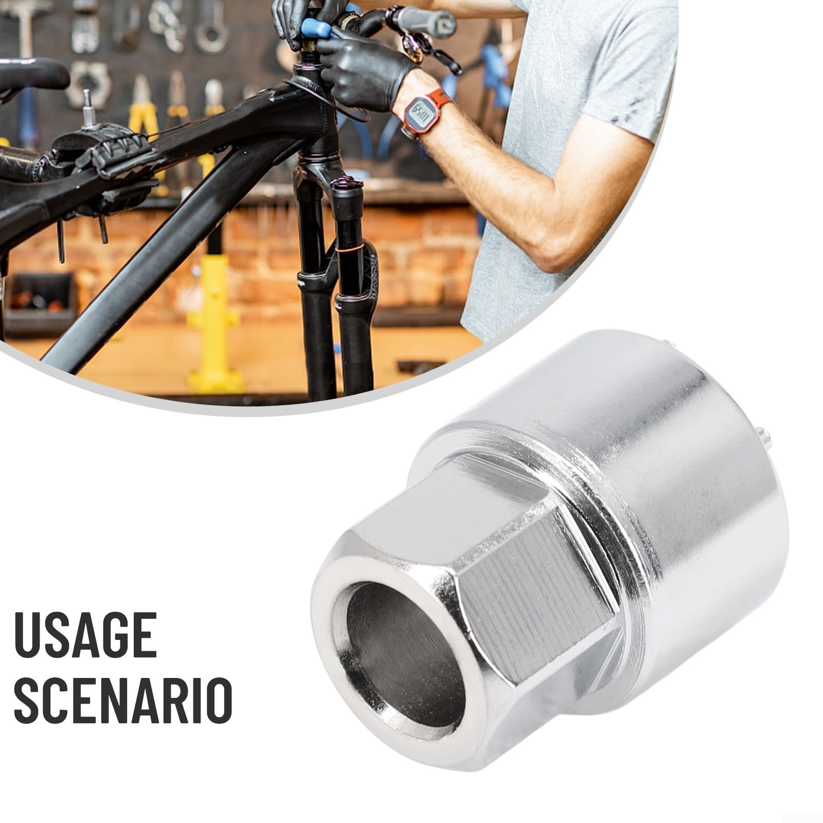 Extracteur De Manivelle Vélo 2-en-1 – Outil Compact En Acier Chromé Pour HollowTech II, Démontage Et Installation Faciles