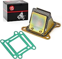 Vista 4 de Bota del múltiple de admisión del carburador y válvula de láminas y junta para KAWASAKI KX85 KX100 2001-2021