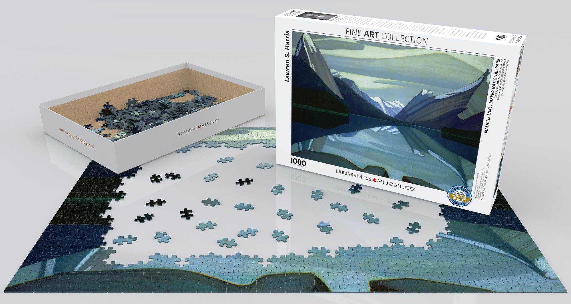 Eurographics 00136 - Harris: Maligne Lake (monto Difficile) - Puzzle 1000 Pezzi