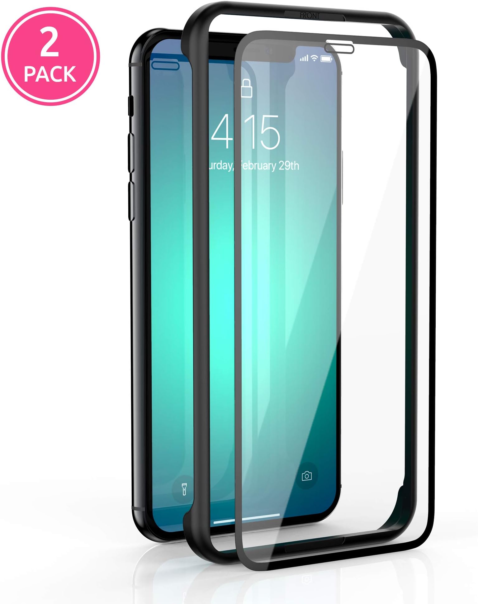 SMPL. Glass Screen Protector for Apple iPhone Xs Max & 11 Pro Max, Tempered Glass Film, 2-Pack (SP1525)