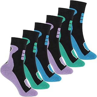 Calcetines de exterior para niños (6 pares), coloridos calcetines de rizo con efecto térmico