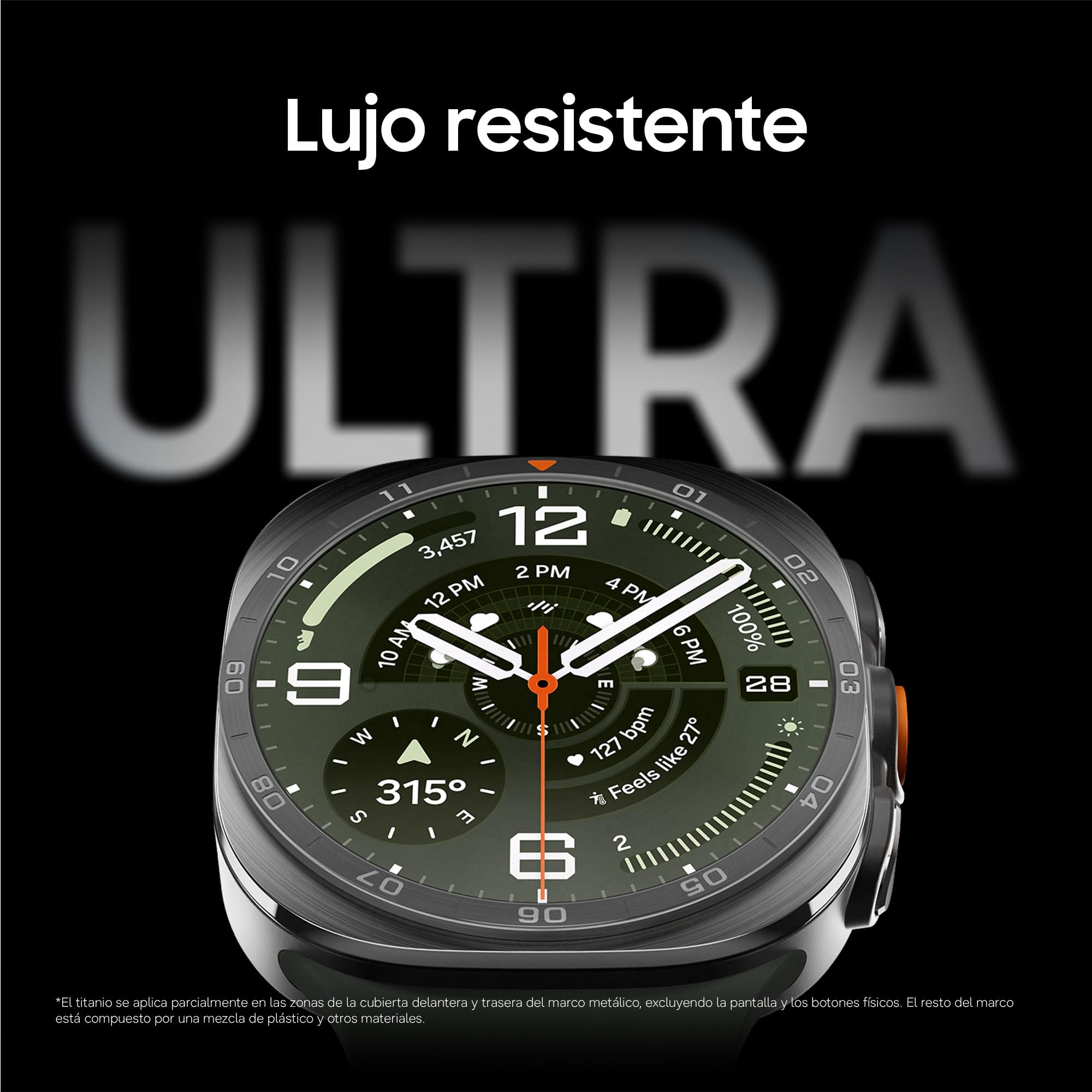 Samsung Galaxy Watch Ultra2, 47mm, LTE, Gris Titanio (Versión Española) | Reloj Deportivo para Trail Running, Buceo, Ciclismo, Monitoreo de Salud, Batería 800 mAh, Diseño de Lujo, Garantía 3 + 1 Año