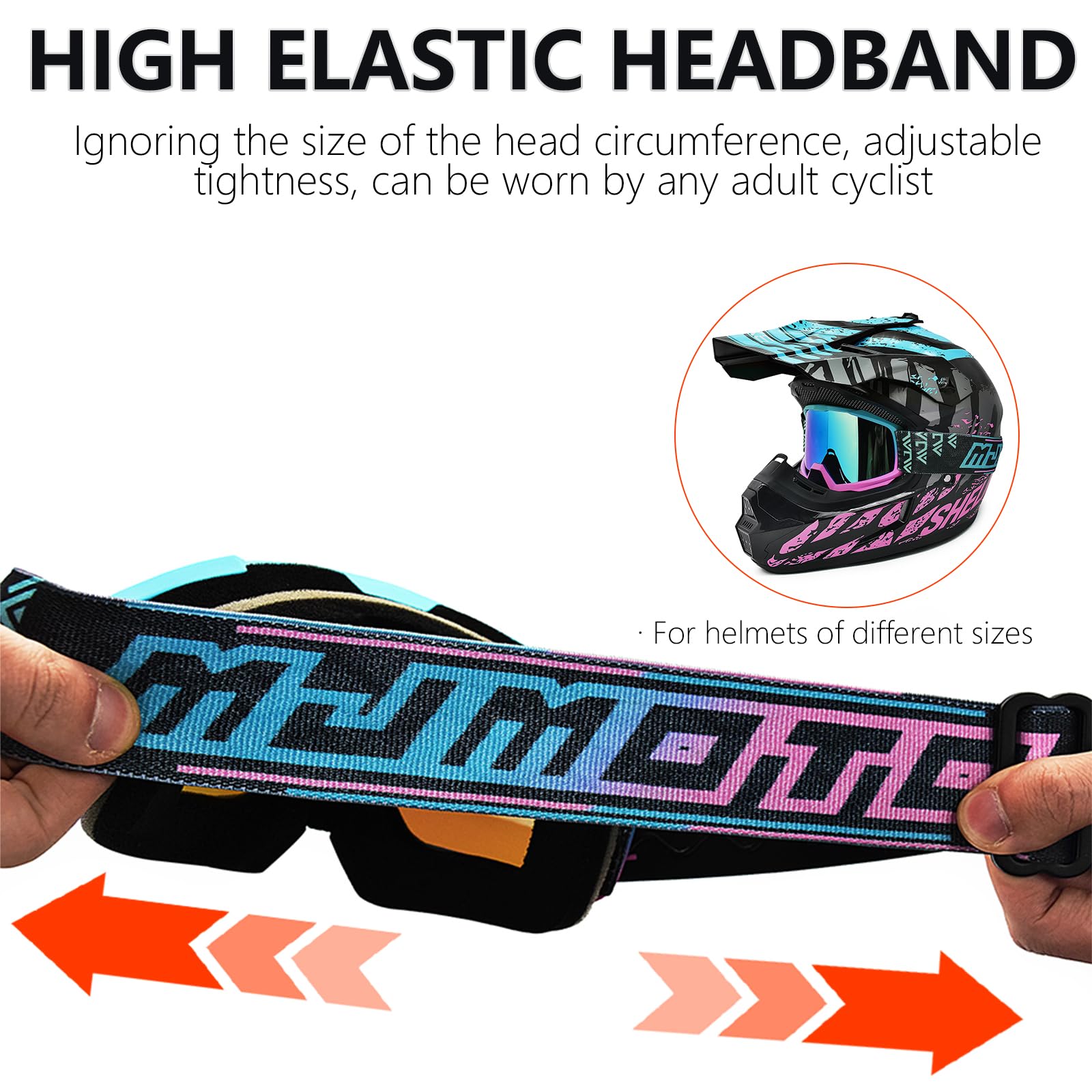 Occhiali da moto per uomo e donna, antiscivolo, antigraffio, per dirt bike, ATV, MX, DH, MTB, snowboard