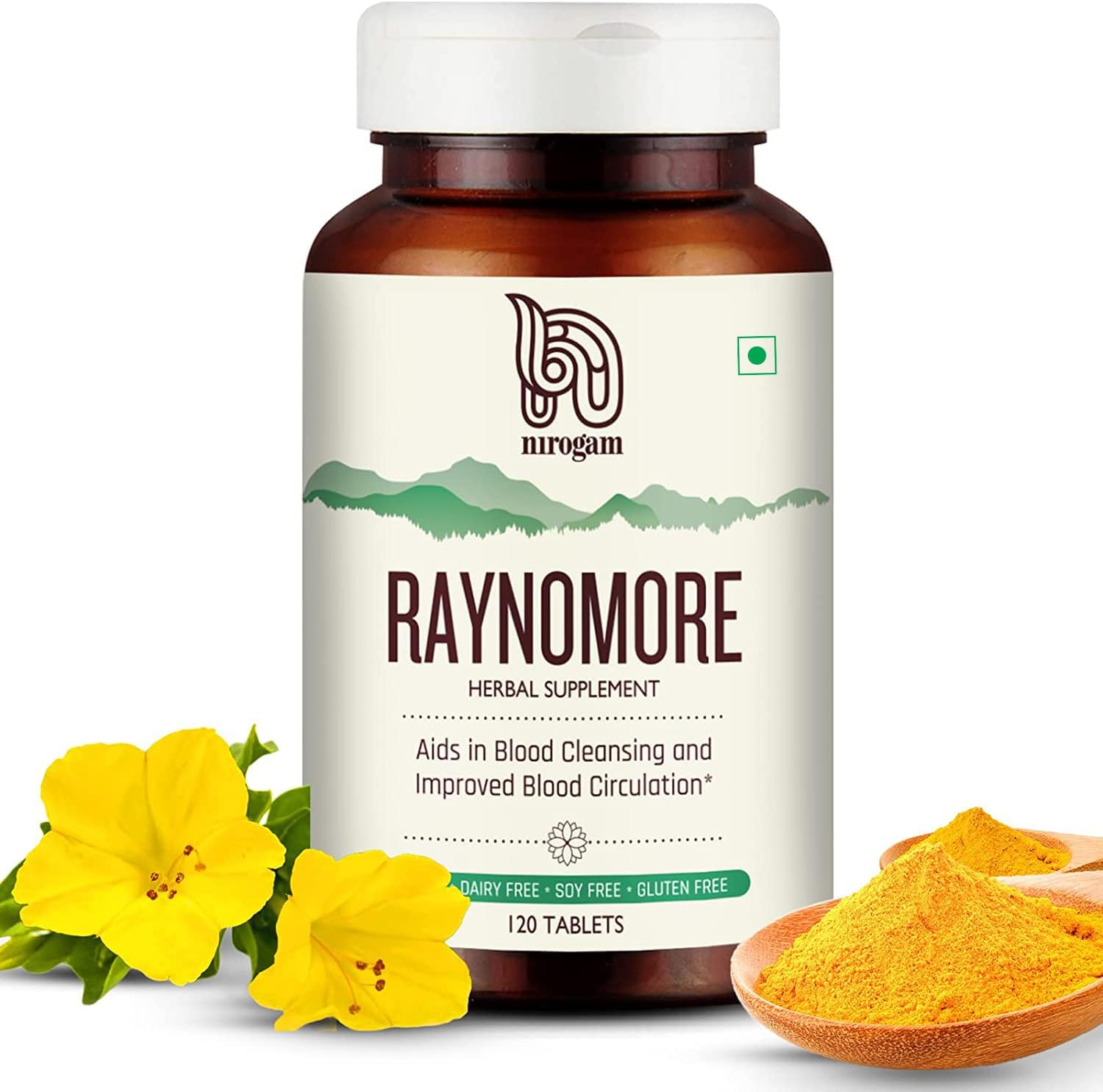 - Raynomore Blood Detoxifier Blood Cleanse|Healthy Skin Condition|Veins Support Supplement|Natural Ayurvedic Remedy for Raynauds (120 Tablets)
