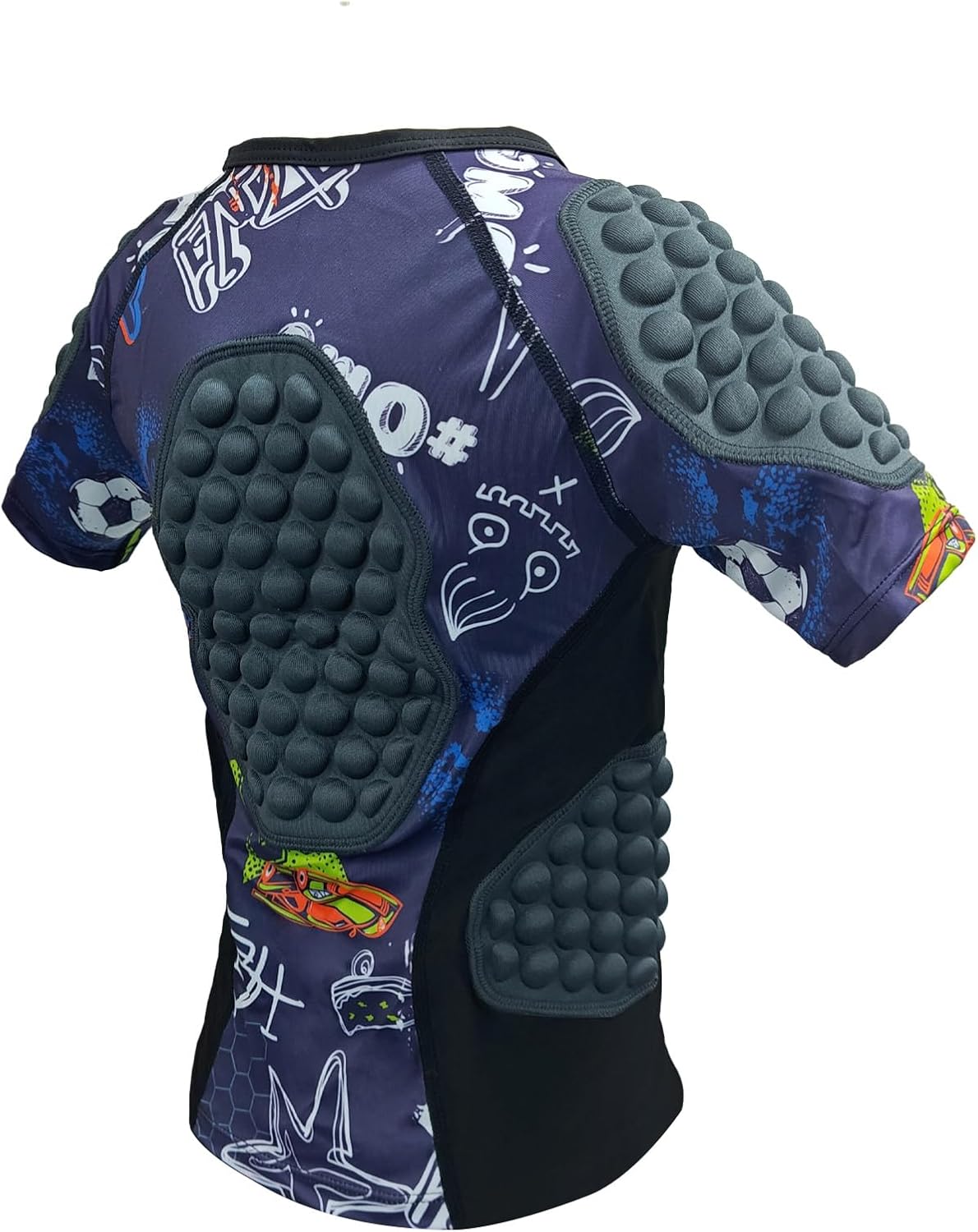 Topeter ローラーホッケーゴールキーパーチェスト&amp;リブプロテクター、ペイントボール保護シャツ ユースキッズ用