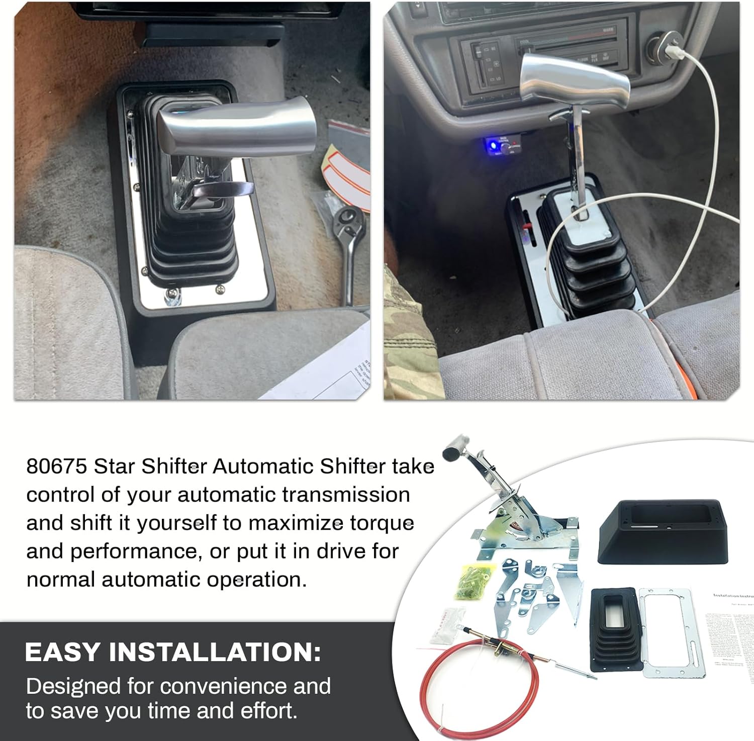 80675 Automatic Shifter fit for GM TH400, 350, 250 and 200 automatic transmissions