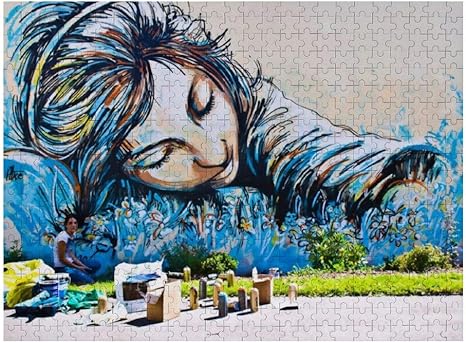 Amazon Co Jp ジグソーパズル バンクシー ストリートアート 木製 500ピースパズル装飾画 おもちゃ 親子ゲーム 知育減圧おもちゃ レジャーゲーム スペシャルアートコレクション 壁画 壁掛け 版画 壁飾り 子供 大人 絵画 背景絵画 玄関に飾る 寝室 アートフレーム