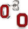 Stone Armory Earrings for Ohio State University Jewelry Gifts for Women, Graduation – Stainless Steel Skin-Friendly OSU Buckeyes stud earrings
