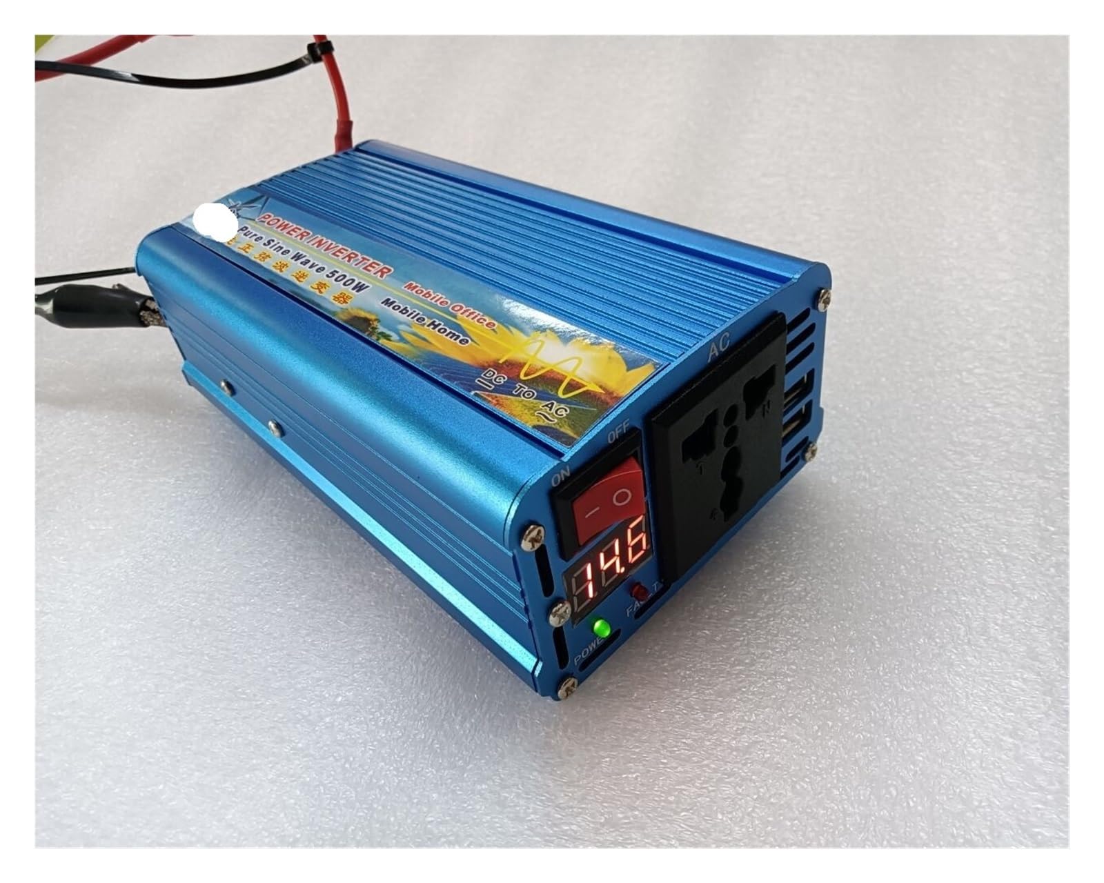 Pantalla Digital 500W DC 12V/24V/48V a AC 110V/120V/127V/220V/230V 50HZ/60HZ Inversor de Onda sinusoidal Pura(1KW 50HZ,110V-220-240V)