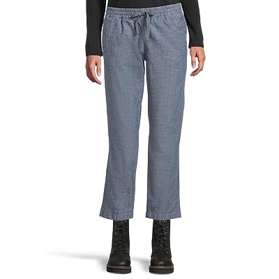 L.L.Bean Lakewashed Chino Pull On Chambray Pants Ankle Women