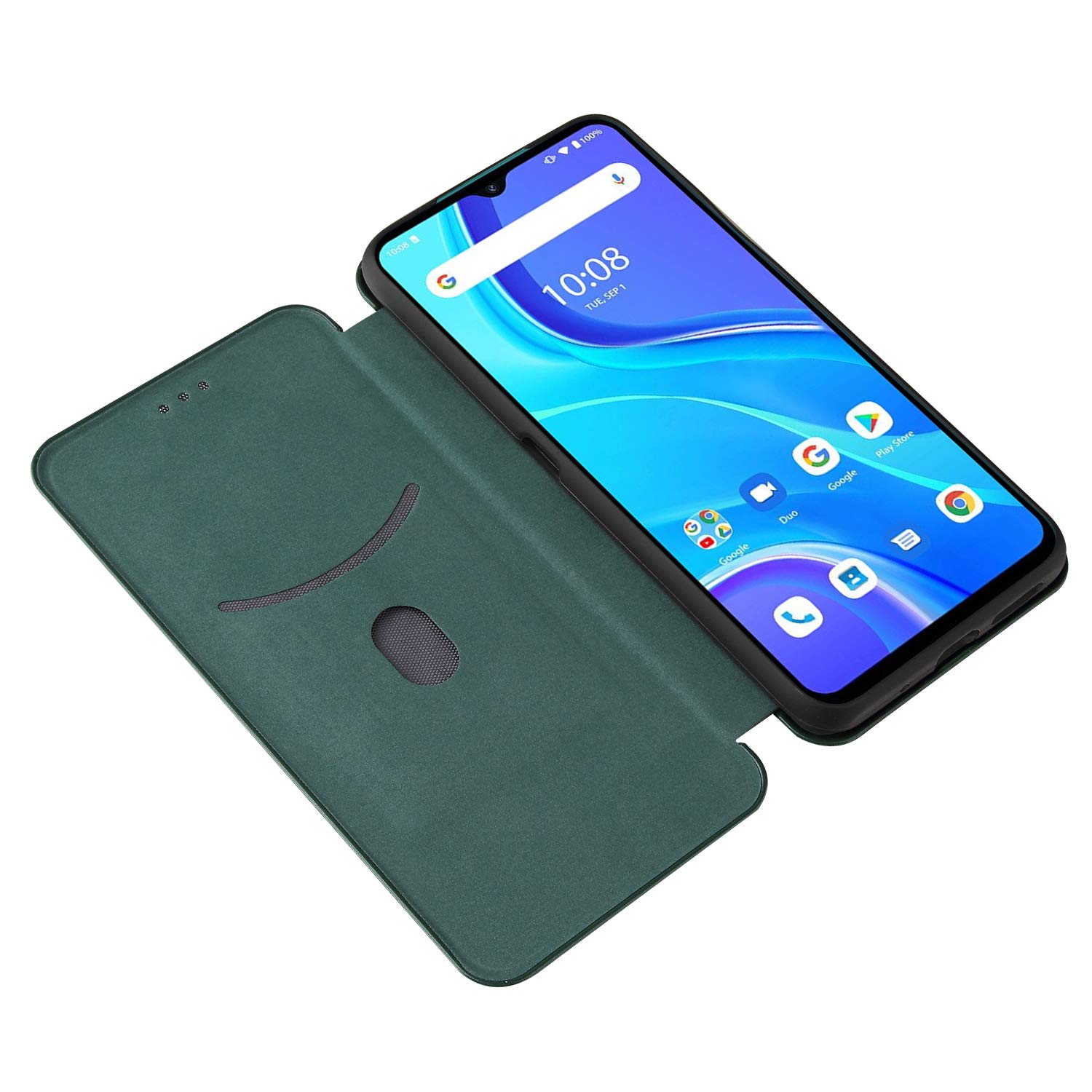 Amazon.co.jp: UMIDIGI A7S ケース 手帳型 薄型 炭素繊維カバー TPU 