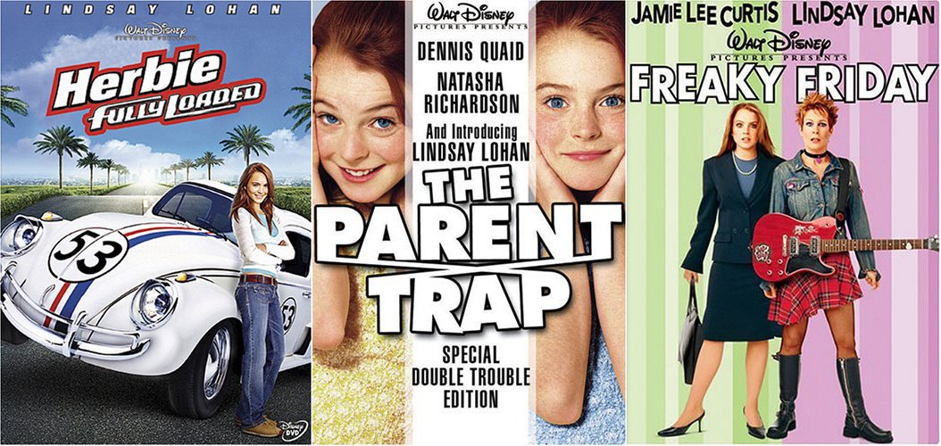 Disney Lindsay Lohan Triple Pack Fun Parent Trap / Herbie Fully Loaded / Freaky Friday 3 Family Movie Feature